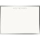 Silver Metallic Bordered Flat Note Cards Image 2 of 2